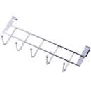 Stainless Steel Bathroom Kitchen Organizer Hanger Hooks with 5-Hook