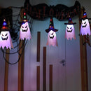 Halloween LED Light Hanging Wizard Hat Lamp Horror Props Home Bar Decor`