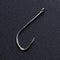 50pcs High Carbon Steel Barbed Fishing Hooks Sea Fishing Bait Holders(No.2)