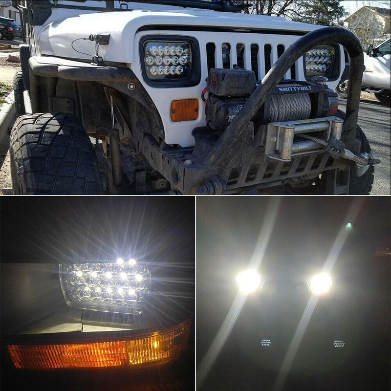 Work Light Bar Flood Spot Lights LED Car Light For Jeep,Cherokee XJ 1984-2001
