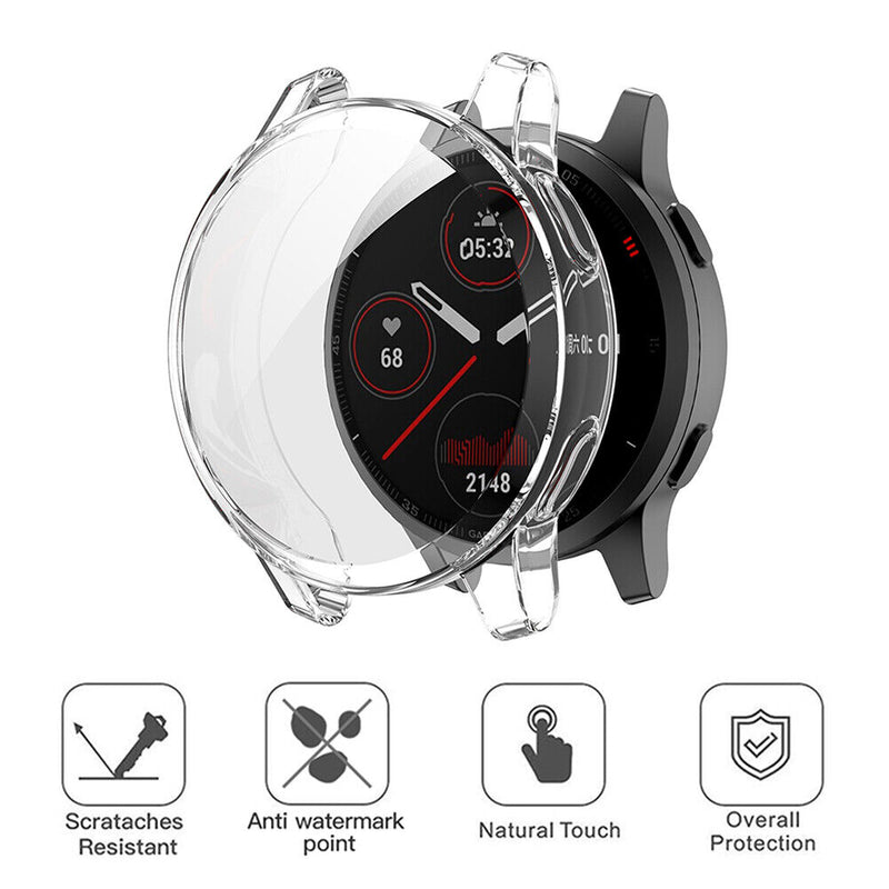 Watch Cover for Garmin Venu 2S/Vivoactive 4S TPU Protective Case (Clear) Newly