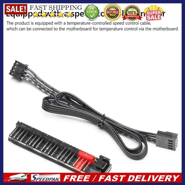 1 to 5 4Pin Computer Case Fan Hub Power Supply Cooler Speed Controller Adapter