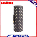 PU Leather Stars Printing Cosmetic Storage Cup Makeup Brushes Cylindrical Case