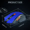 USB Wireless Mouse 1600DPI Adjustable Receiver 2.4GHz Mice for PC (Blue)