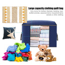Foldable Comforter Storage Bag Large Organizer for Blankets Pillow Sturdy Zipper