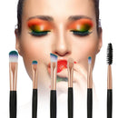 6pcs Fan-shell Makeup Brushes Kit Set Eyebrow Eyelashes Cosmetic Tools(D)