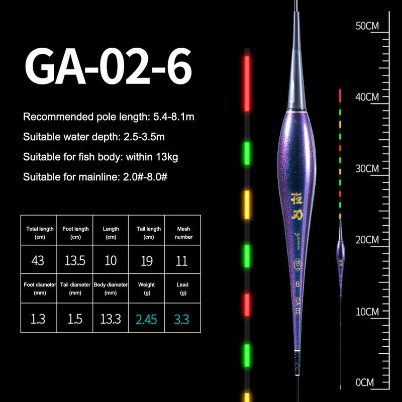 Luminous High Sensitive Fluctuate Fish Floats Portable Fishing Floating Bobbe