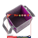 Felt Handbag - Baby Caddy Diaper Holder Storage Box Containers (Purple) Newly