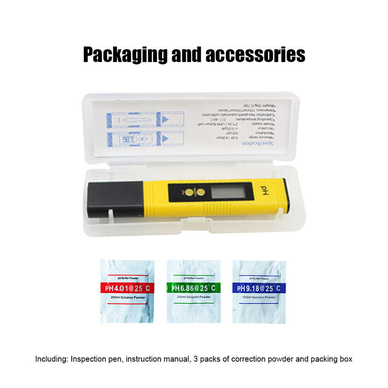 #A PH-02 Acidity Measuring Meter 0-14 pH Tester for Pool Aquarium Water Quality
