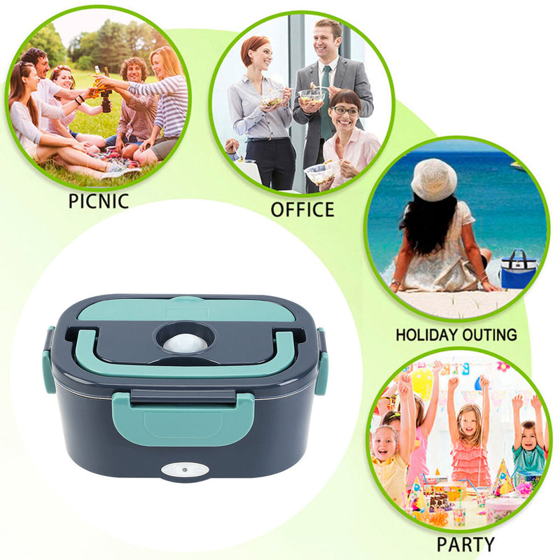 Electric Lunch Box High-power Food Heater 1.5l Large Capacity Lunch Box for Car