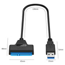 Inch HDD SSD External 22 Pin Sata III USB 3.0 To SATA Adapter Cable Converter