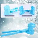 Snowball Maker Tool Dragon Shape Snow Ball Tongs with Handle (Blue) Newly