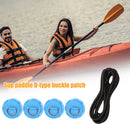 Stainless Steel D Ring Pad PVC Patch 2.5m Elastic Bungee Rope Kits for Surfbo