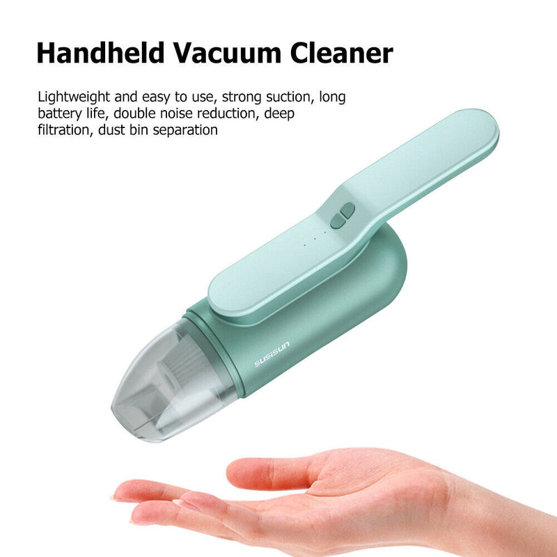 Wireless 13000PA High Suction Vacuum Cleaner for Car Home Cleaning (Green)