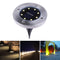 Outdoor Solar Powered 8LED Floor Light Garden Path Landscape Paving Lamp