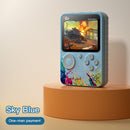 G5 Built-in 500 Games Retro Video Console Pocket Game Players (Sky Blue)
