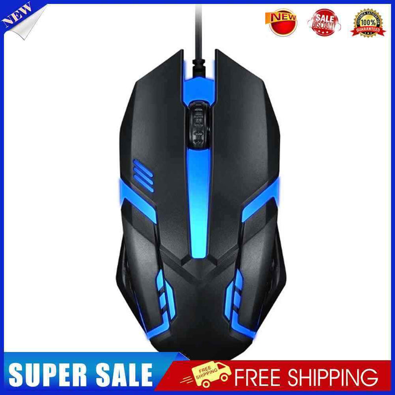 120cm USB 5500dpi 2 Buttons Led Business Mouse Optical Ergonomic for Game O