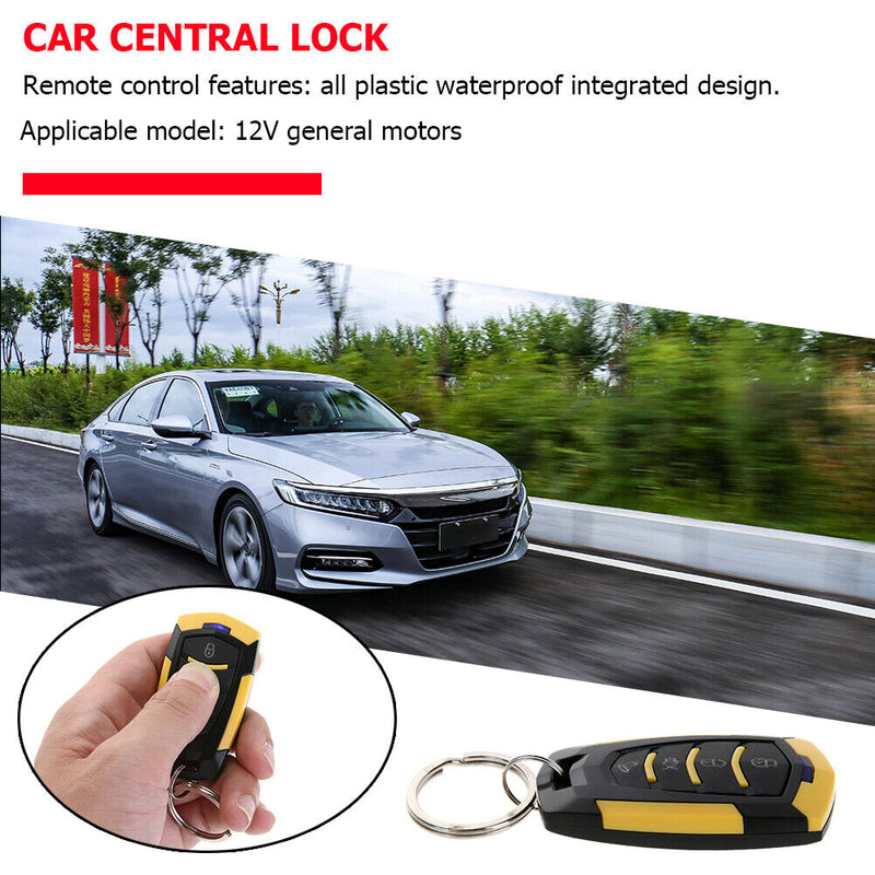 Car Remote Central Door Lock Kit Universal Keyless Entry Alarm System 410/T112