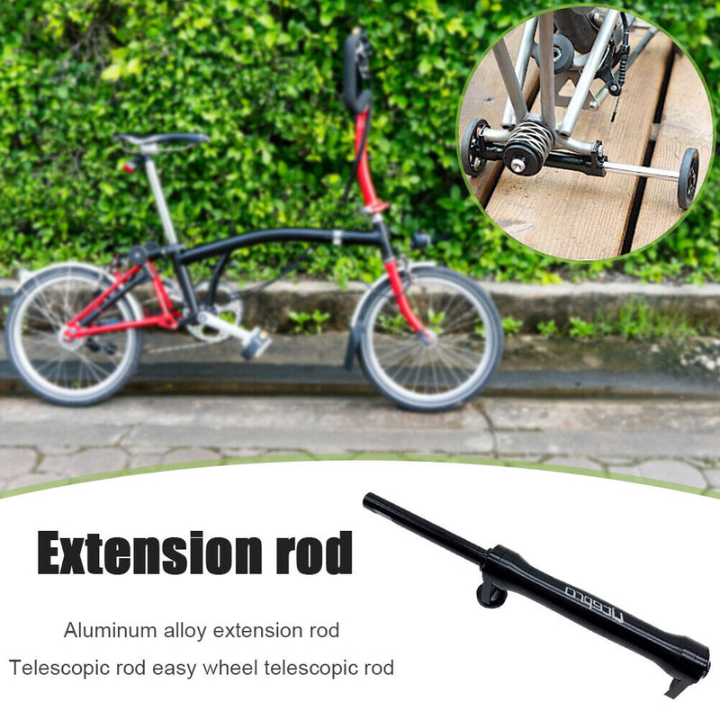 LITEPRO Folding Bicycle Racks Extension Telescopic Rod for Brompton Easy Wheel