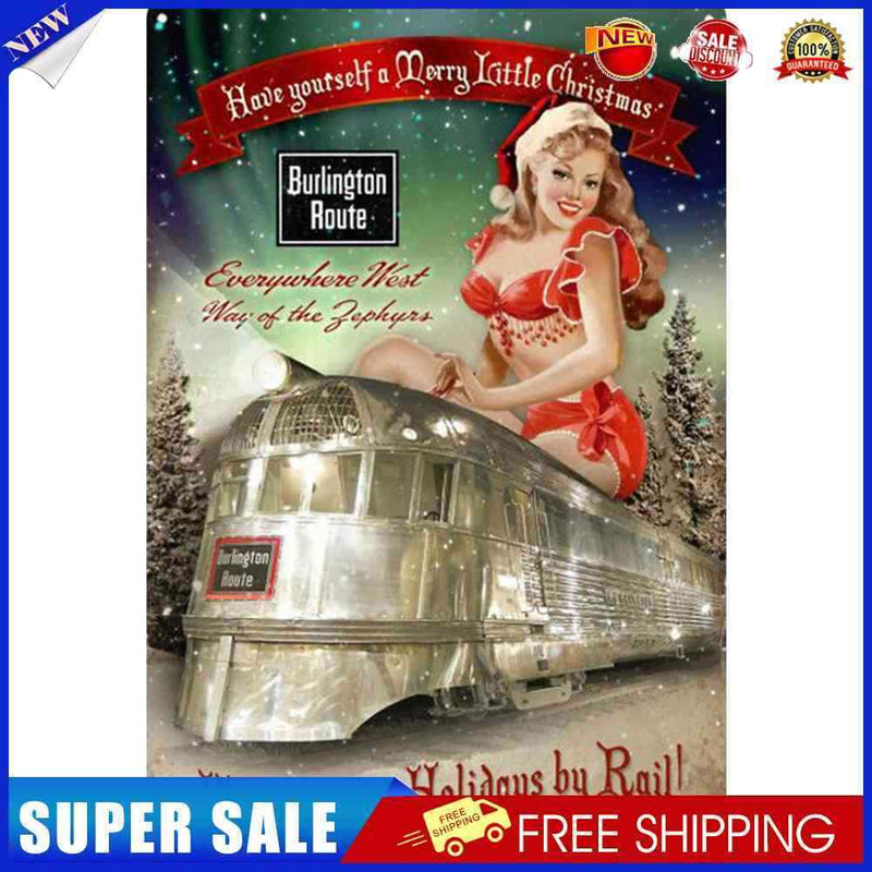 Sexy Lady Retro Metal Plate Tin Sign for Bar Club Cafe Decor Painting (1)