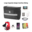 SAHOO Touch Screen Bike Bag Top Zipper Opening Insulation Phone Pouch Black