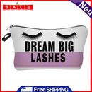 Innersetting Lip Eyes Print Cosmetic Culture Bag Storage Bag Women Mak