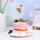 Craft Flower Theme Fairy Girls Cake Topper Angel Sticks Cupcake Decoration