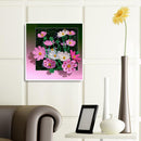 Framed Flowers Diamond Painting 5D DIY Special-shaped Partial Drill Art (YXC170)