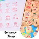 Scrapbooking Teachers Marking Seal Encourage Stamp Praise Phrase Reward Kids