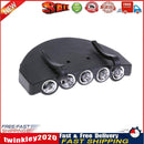 Clip-on Cap Hat Lamps 5 LED Headlamp Flashlight Camping Fishing Head Light Newly