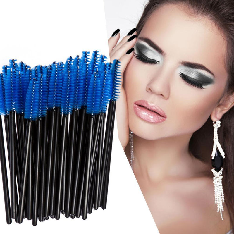 50PCS Disposable Eyelash Brush Mascara Wands Applicator Spoolers Makeup(4)