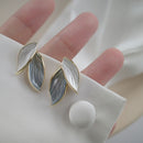 Leaf Women Leaf Stud Earrings Ear Studs Leaf Ear Thread Jewelry Accessories