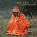 Waterproof Hooded Rain Poncho Raincoat Outdoor Hiking Bike Cycling Rainwear UK