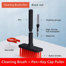 6 in 1 Cleaner Kit Phone Earbuds Keyboard Cleaning Brush with Key Puller (Black)