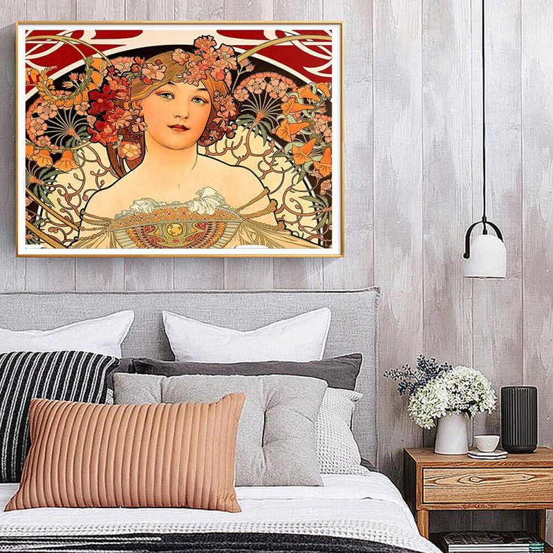 DIY Goddess Frameless Oil Paint by Numbers Kit Picture Handpainted Home Dec