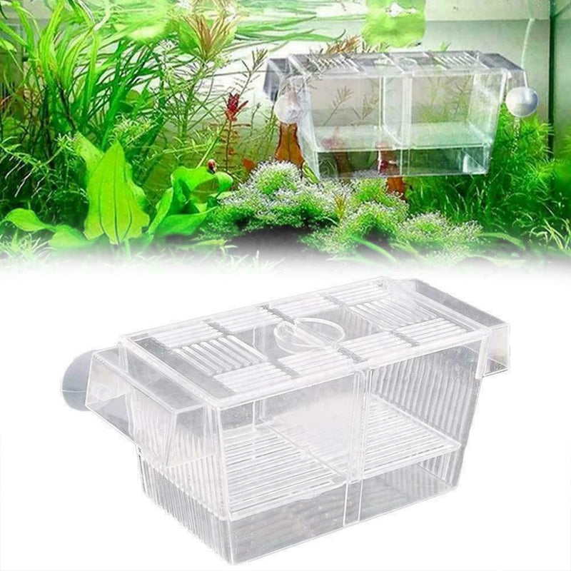 Aquarium Fish Tank Guppy Double Breeding Breeder Rearing Trap Nice A8O1 P7I9
