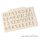 Letters Silicone Fondant Cake Mold DIY Chocolate Baking Decor Moulds Tools