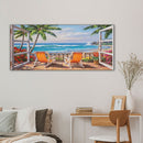 Balcony Sea View Oil Paint By Numbers Kits DIY Landscape Decoration Unframed