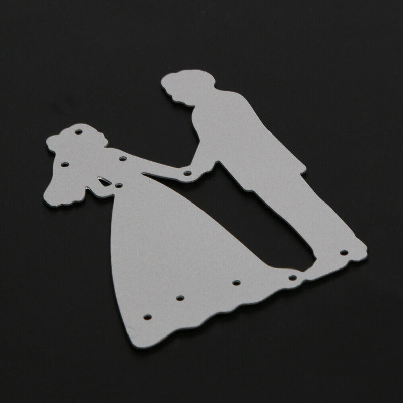 Metal Bride Groom Wedding Dies Stencils for DIY Scrapbooking Card Pap