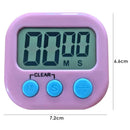 5pcs LCD Digital Timer Magnetic Kitchen Countdown Alarm Clock (Pink)