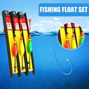3pcs Fishing Bobber Suit Fishing Floating Accessories Line Bobbers Group Tack
