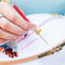French Crochet Embroidery Tambour Beading Hoop Hook with 3 Needles Sewing Newly