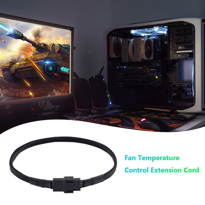 30cm 4pin Computer Cooling System Motherboard PC Case CPU Fan Extension Cable