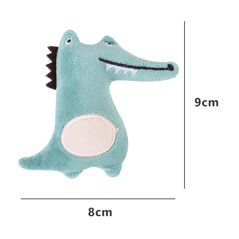 Plush Dog Toys Animal Cats Chew Bite Pet Sound Interactive Toys (Alligator)