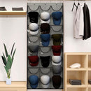 Baseball Cap Display Rack Door Back Wall Non-Woven Large Hanging Hat Storage Ba`