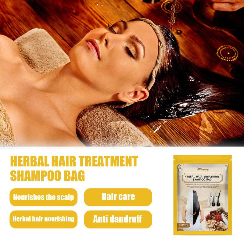 1 bag herbal hair shampoo filter bags herbal, treatment of hair loss`