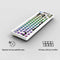 68 Keys RGB 60 Percent NKRO DIY Mechanical Hotswap Keyboard Kits (White)