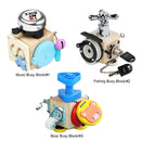 Busy Activity Cube Wooden Toddler Toys for Learning Life Skills (Fishing)
