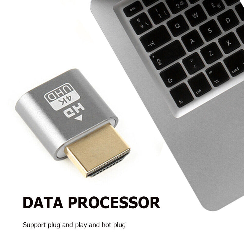HDMI-compatible 4K DDC EDID Dummy Emulator Virtual Display for BTC Mining