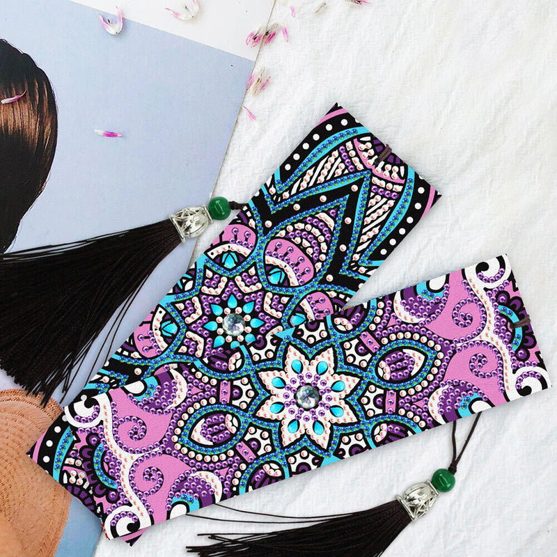 2pcs Special Shape Diamond Painting Book Marks Embroidery Needlework Bookmark